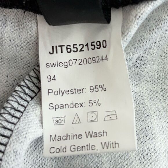 SHEIN Black White Houndstooth Check Leggings | Size L - Picture 8 of 9